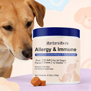 <span class=keywords><strong>Friandises</strong></span> à mâcher molles pour chiens : Soulagement des allergies et soutien immunitaire, à l'huile de chanvre et probiotiques, sans céréales, pour la santé de tous les chiens - Product Image 4