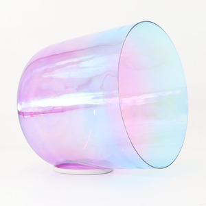 Ciotola Sonora in Cristallo Trasparente con Gradiente Blu-Viola, Ciotola Musicale per Yoga e Meditazione, Ciotola per Decompressione con Confezione Professionale - Product Image 2