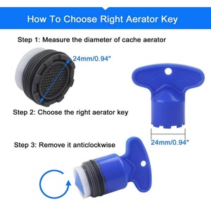 Llave de fácil almacenamiento y extracción para M16.5 M18.5 M21.5 M22.5 M24, Llave para aireador de grifo, Llave para aireador de grifo Cache - Product Image 3
