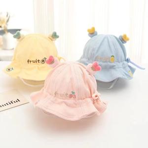 Gorro de bebé Versátil Moda Sombrero de pescador Niños Verano <span class=keywords><strong>Protector</strong></span> <span class=keywords><strong>solar</strong></span> Sombrero <span class=keywords><strong>para</strong></span> el sol Niñas Ocio Sombrero de tazón de dibujos animados - Product Image 3