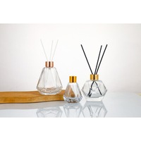 Bouteille diffuseur en verre dégradé ambre ou transparent 60 ml, fond épais, bouteilles en verre vides, catégorie de produit : bouteille en verre