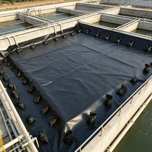 Vente Flash : Géomembrane HDPE 0,5 mm-2,0 mm, membrane d'étanchéité pour bassin, barrage, décharge, aquaculture, projets de construction - Product Image 5