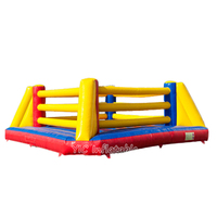 Anneau de boxe gonflable en PVC durable pour enfants et adultes, idéal pour les fêtes et la location, garantie 3 ans