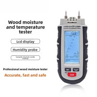 Medidor de Humedad de Madera y Probador de Humedad de Acero Inoxidable DT-125H, Herramienta Manual con Profundidad de Medición de 8CM y 1 Año de Garantía