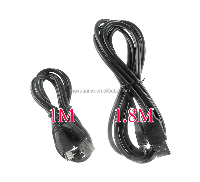 High Quality 1M 1.8M Micro USB Charging Power Cord Cable for PS4 Controller Data Cable USB Charger Cable