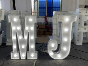 Marquee Letters Sign LED Marquee Number Lights Sign para Night Light Lámpara de Navidad Fiesta de cumpleaños Decoración de la boda - Product Image 2