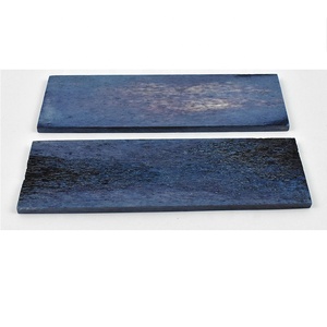 Couteau de genou utilitaire personnalisé fait à la main en os de buffle bleu avec lame en acier et manche en plastique à usage professionnel pour les bricoleurs - Product Image 1