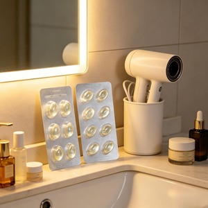 Cápsulas <span class=keywords><strong>de</strong></span> Suero Facial con Vitamina E OEM, Esencia Hidratante y Reafirmante, Fábrica <span class=keywords><strong>de</strong></span> Origen, Blíster Personalizado - Product Image 2
