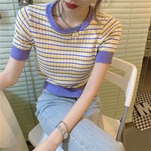 เสื้อยืดลายตารางหมากรุกสำหรับผู้หญิง แขนสั้น คอกลม ทรงปกติ ผลิตจากโพลีเอสเตอร์ ระบายอากาศได้ดี เป็นมิตรกับสิ่งแวดล้อม ขายส่งสำหรับฤดูร้อน - Product Image 3