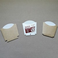 Boîtes en papier jetables personnalisées pour frites, tourtes, poulet frit, empanadas et frites épaisses
