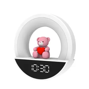 Led Night Light Manual Button Switch Nursing Sleeping Bedside Lamp with Timer Bedroom Baby Bunny Shape Cute Remote Control lamp