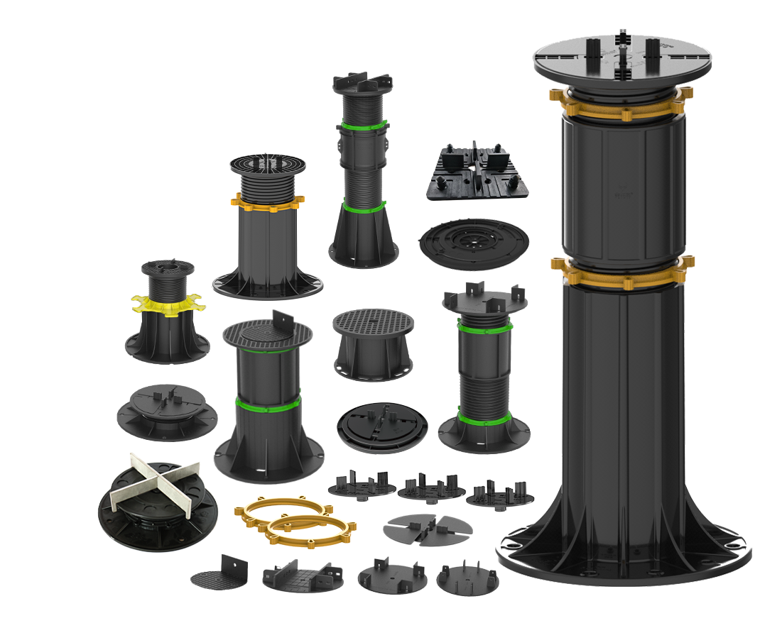 JNZ TA-U 19-70mm Pedestal System for Easy Tile Installation