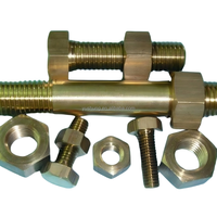 Yushung Bronze Bolts B150 C63000 Nickel Aluminium Bronze Stud Bolts With Imperial / Metric Threads