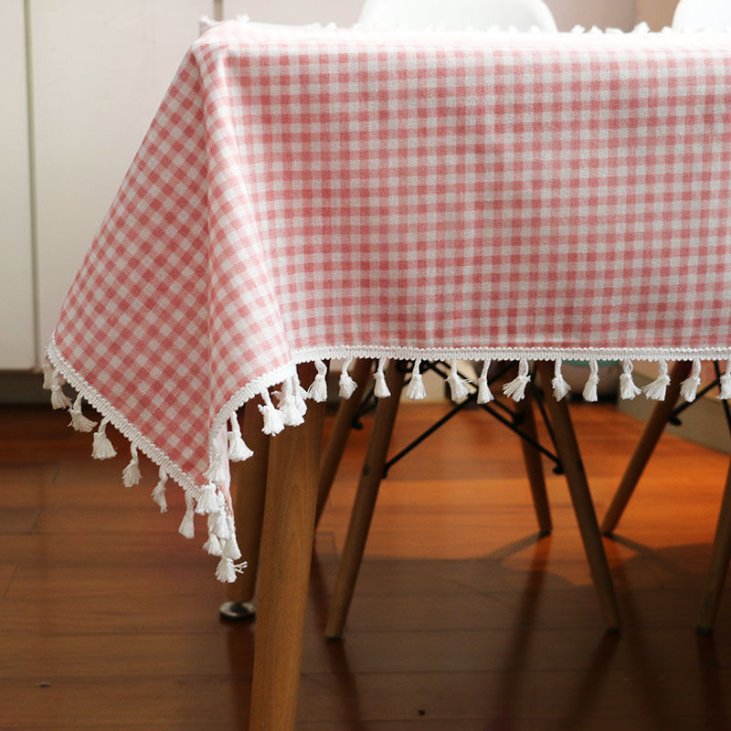 Stile nappa a quadretti rosa