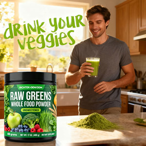 ODM & OEM Super verdi in polvere multivitaminico Mix completo di alimenti integrali vitamina minerale Superfood verde in polvere - Product Image 3