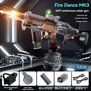 Pistol Air Listrik untuk Dewasa, Pistol Semprot Otomatis Bertenaga Tinggi dengan Lampu, Mainan Musim Panas untuk Kolam Renang Luar Ruangan - Product Image 6