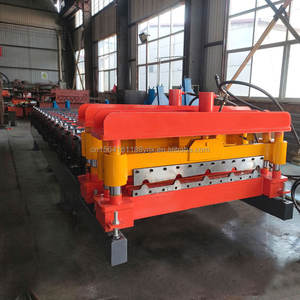 <span class=keywords><strong>Machine</strong></span> à tuiles de toit émaillées Huikeyuan, profil ondulé, tôles d'acier revêtues de couleur, <span class=keywords><strong>machine</strong></span> de formage à rouleaux - Product Image 6