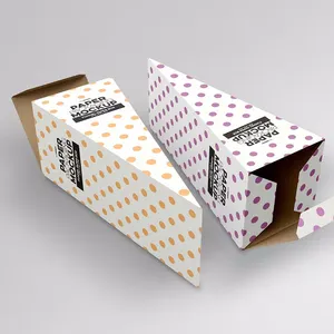 Boîte de conception de luxe personnalisée en carton en forme de Triangle, emballage rigide de forme anormale