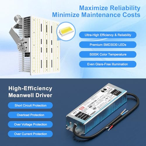 Kit de rétrofit LED 300W E39 en alliage d'aluminium IP44, garantie 5 ans, éclairage extérieur pour grands mât et éclairage public, avec driver Meanwell, dimmable - Product Image 3