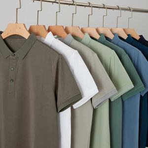 Polo à manches courtes pour homme en coton respirant, idéal pour le golf, les occasions décontractées et les affaires, avec broderie personnalisable, haute qualité - Product Image 6