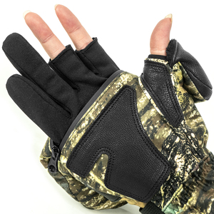 Melhor Venda Tempo Frio Fleece Warmer Luvas De Trabalho Ao Ar Livre Custom Camo Design <span class=keywords><strong>Anti</strong></span> Slip Shooting Hunting Luvas - Product Image 1