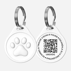 Vendita calda ABS in plastica QR codice Pet ID Tag facile traccia Anti-smarrimento cane gatto etichetta nastro decorazione collari per animali domestici imbracature al guinzaglio - Product Image 1