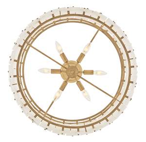 Lustre en albâtre à étages, décoration d'hôtel de luxe, rivet en laiton, luminaire suspendu en forme de tambour, pierre naturelle, lustre en albâtre <span class=keywords><strong>Simone</strong></span> - Product Image 3