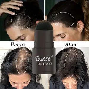 Oem Waterdicht Natuurlijk Zwart Bruin Wenkbrauw Haarwortelverf Direct Kleur Schaduw Stok Haar Contour Touch-Up Haarlijn Poeder