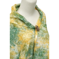 Tissu en coton de haute qualité de poids moyen avec couleur verte tie dye d'Indonésie prêt à expédier en gros