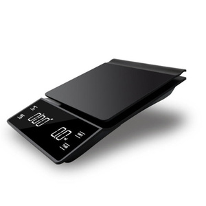 Balance de cuisine électronique numérique intelligente en acier inoxydable, balance alimentaire 5 kg 10 kg, écran LCD, alimentation par piles, poids maximal 1 kg, café - Product Image 6