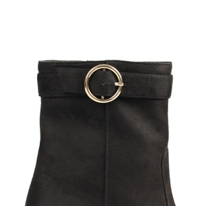 Stivaletti in camoscio stile autunno britannico con cerniera tacco alto 7 CM stivaletti da <span class=keywords><strong>donna</strong></span> personalizzati con suola invernale - Product Image 6