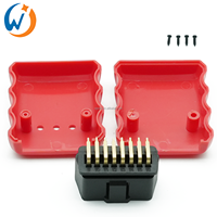 Conector OBD2 de 16 pines OBDii, adaptador de 16 Pines, enchufe macho II OBD, Conector de coche J1962