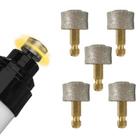 Tête de lime à ongles électroplaquée diamantée BANABAPET pour outil de toilettage professionnel silencieux et durable sans fil