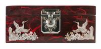 Boîtes de rangement pour bijoux en velours et nacre incrustée, personnalisées en gros, pour la décoration intérieure et l'emballage artisanal