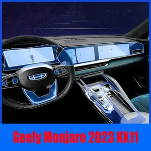 Đối với geely monigan kx11 2021 2022 layar tengah GPS navigasi nội thất Mobil TPU pelindung stiker phim chống Gore