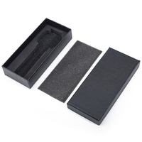 Boîte d'emballage pour montre en carton à motif crocodile noir, étui cadeau pour montre-bracelet unique avec logo personnalisé