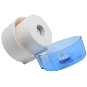 Boîte à papier toilette en plastique au design simple, sans perforation, étanche, style cylindrique, porte-papier toilette - Product Image 1