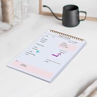 Agenda de regalo personalizada, cuaderno en espiral, cosas que hacer, planificador de tareas, Bloc de notas, lista de tareas diarias sin fecha, Bloc de notas para el trabajo y la escuela