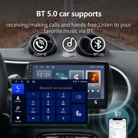 Sistema de Radio Universal para Coche de 9 Pulgadas con Carplay 8 GB 256 GB Subwoofer Mirror Link Wifi GPS Pantalla Táctil Completa Reproductor de Video DVD para Coche