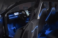 Modification de l'éclairage ambiant gravé au laser pour Tesla Model 3/Y, 128 couleurs, éclairage d'ambiance, modification intérieure