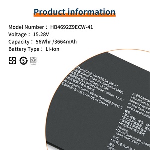 <span class=keywords><strong>แบ</strong></span><span class=keywords><strong>ต</strong></span>เตอรี่แล็ปท็อป56Wh 15.28V HB4692Z9ECW-41โรงงานสำหรับ <span class=keywords><strong>Huawei</strong></span> MateBook D 14-53010TVS Honor magicbook 14โน๊ตบุ๊ค - Product Image 2