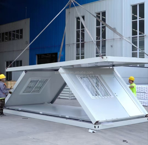 Popular moderno prefabricado móvil dos pisos contenedor Oficina remolque <span class=keywords><strong>selva</strong></span> cabaña paquete plano casa plegable panel sándwich - Product Image 1