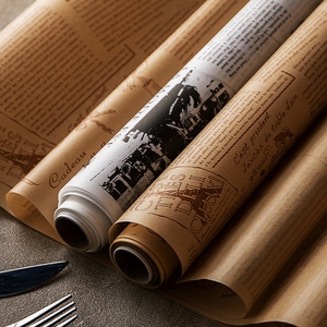 Custom Pattern Printed <strong>Wax</strong> <strong>Paper</strong> Coated Deli Meat Hamburger Frie Burger Sandwich Wrap Sheets Food Wrapping Greaseproof PE <strong>Paper</strong> - Product Image 3