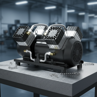 Compresseur d'air à moteur coaxial, pression 12 bars, 490/min, roulement de haute qualité, utilisé pour l'équipement de découpe laser 3D, contrôle automatique