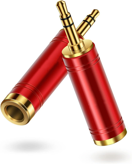 Brand New 3.5mm 1/4 Inch Audio Adapter 1/8 Inch Mini Jack Male 1/4 Inch Female Jack Stereo Converter Auxiliary Headphone