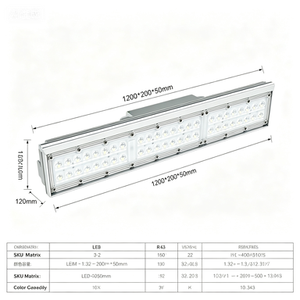 Éclairage sportif LED anti-éblouissement en aluminium <span class=keywords><strong>Chino</strong></span> pour terrains de tennis/badminton/pickleball intérieurs Garantie de 3 ans 6000K Lumière du jour 90 - Product Image 3