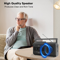 Lecteur de cassettes portable prenant en charge le MP3, radio rétro multifonctionnelle des années 80 à large spectre, adapté à une utilisation à la maison et en extérieur