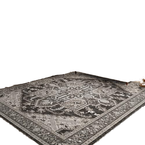 Premium Braided Wool Silk Abstract Pattern Low Pile Non-Slip Custom Handmade <b>Rug</b> for Modern Interior <b>Spaces</b> - Product Image 1