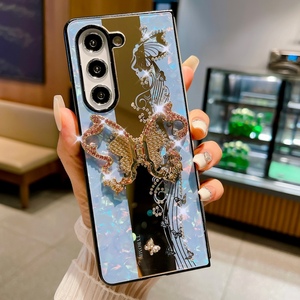 Ins Creative Téléphone Cas clair Femmes De Luxe avec Papillon Pliant Stand Anneau Titulaire Électrolytique Pour <span class=keywords><strong>Samsung</strong></span> <span class=keywords><strong>zfold</strong></span> <span class=keywords><strong>3</strong></span> 4 5 6 - Product Image 1