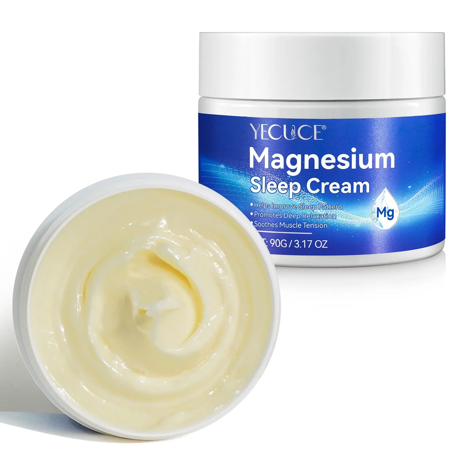 Crema de magnesio corporal para la piel de primera calidad con logotipo personalizado para mejorar el sueño, el dolor muscular promueve la relajación